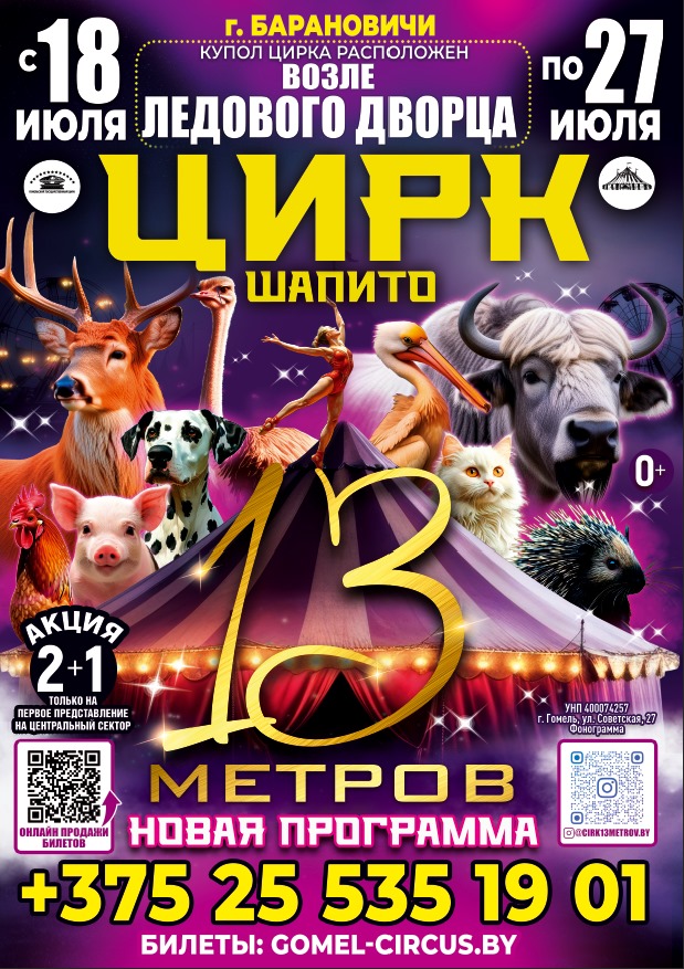 Фото - постер к Цирк Шапито 13 метров г. Барановичи на kudapoiti.by