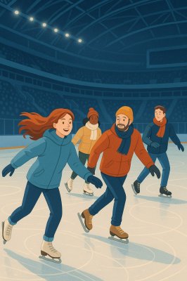 Фото - постер к Катки Массовое катание на Конькобежном стадионе «Минск-Арена» на kudapoiti.by