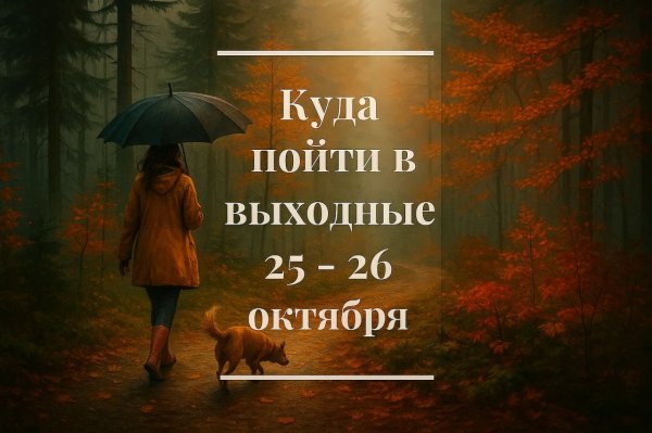 Куда пойти в выходные 25-26 октября